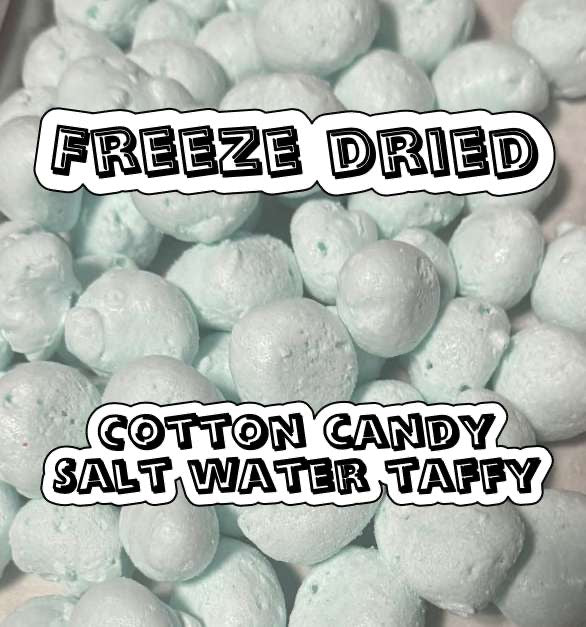 Freeze Dried Cotton Candy Salt Water Taffy